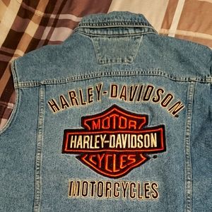 Harley-Davidson denim riding vest